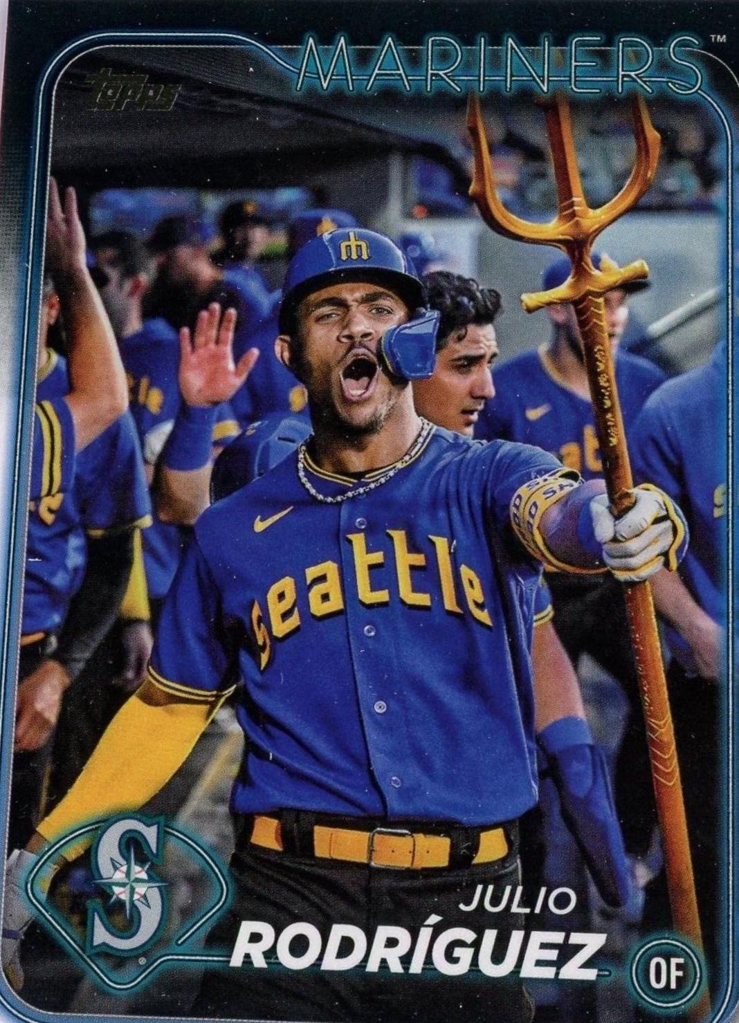 PSA9】Julio Rodriguez 2024 Topps Chrome Sapphire Edition Photo
