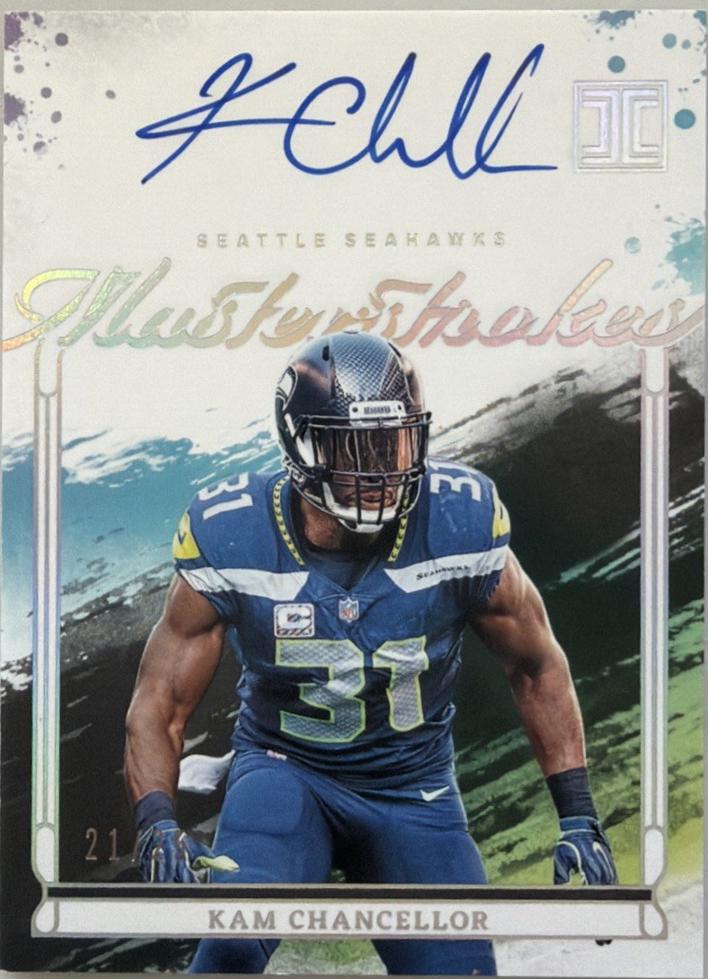 Kam Chancellor #8 2025 Panini Impeccable Football Masterstrokes
