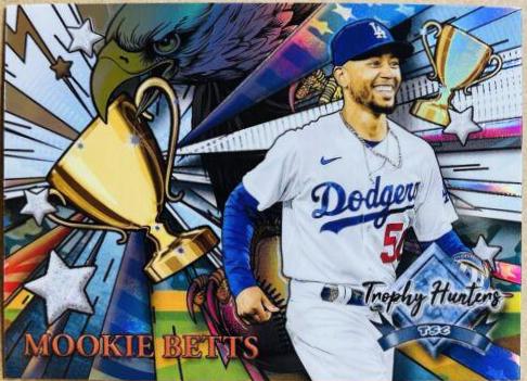 Mookie Betts #RL-16 Baseball Cards 2022 Stadium Club Chrome Trophy Hunters