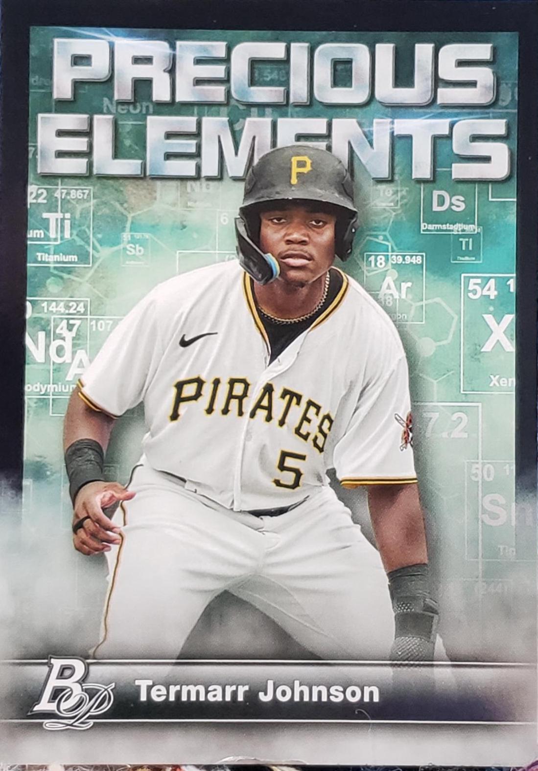 Termarr Johnson #PE-1 Baseball Cards 2023 Bowman Platinum Precious Elements