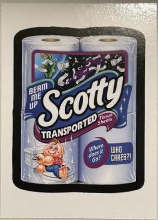 Scotty Tissue #WP-3 Garbage Pail Kids Intergoolactic Mayhem