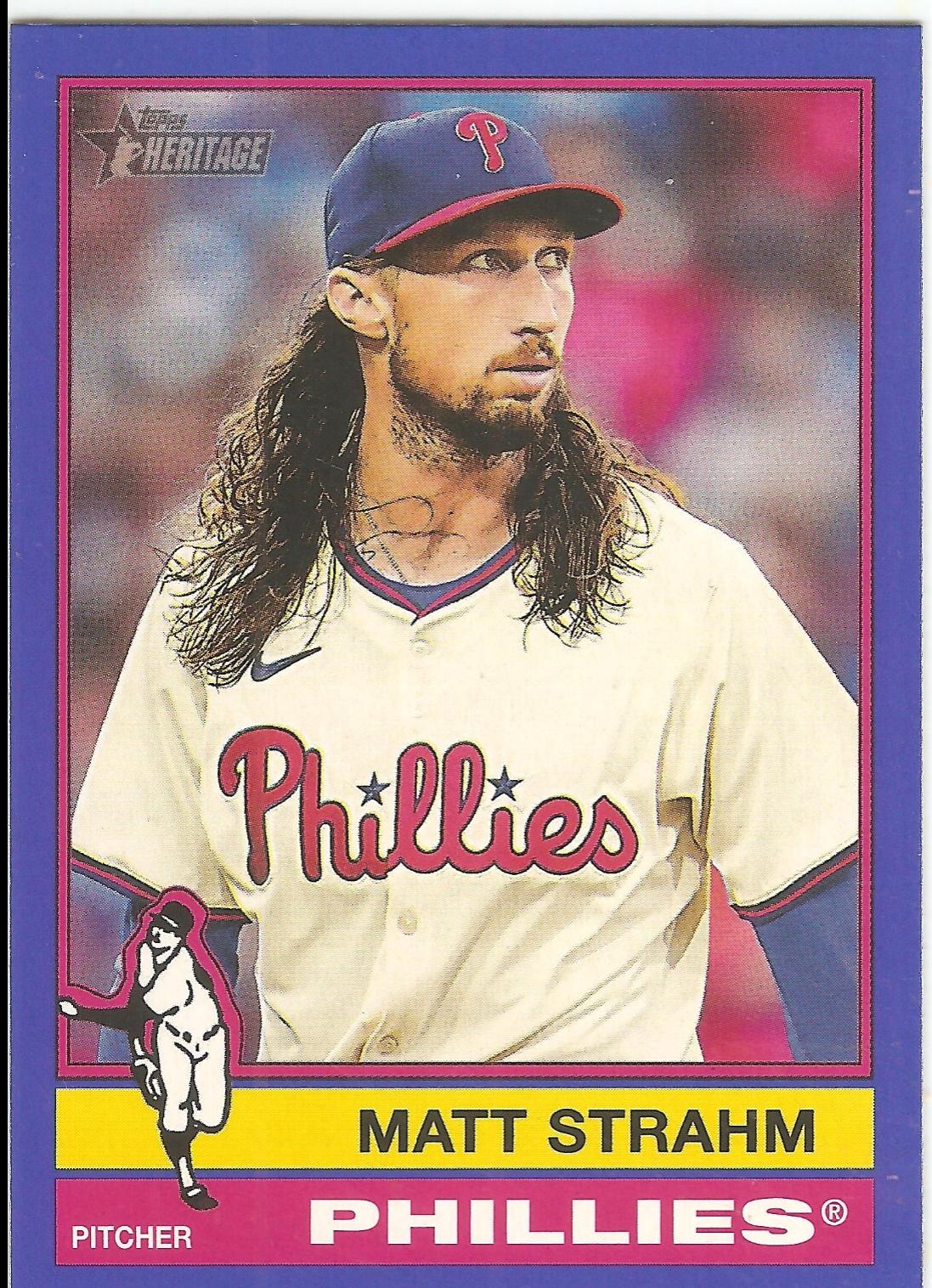 Matt Strahm [Dark Blue Border] #7
