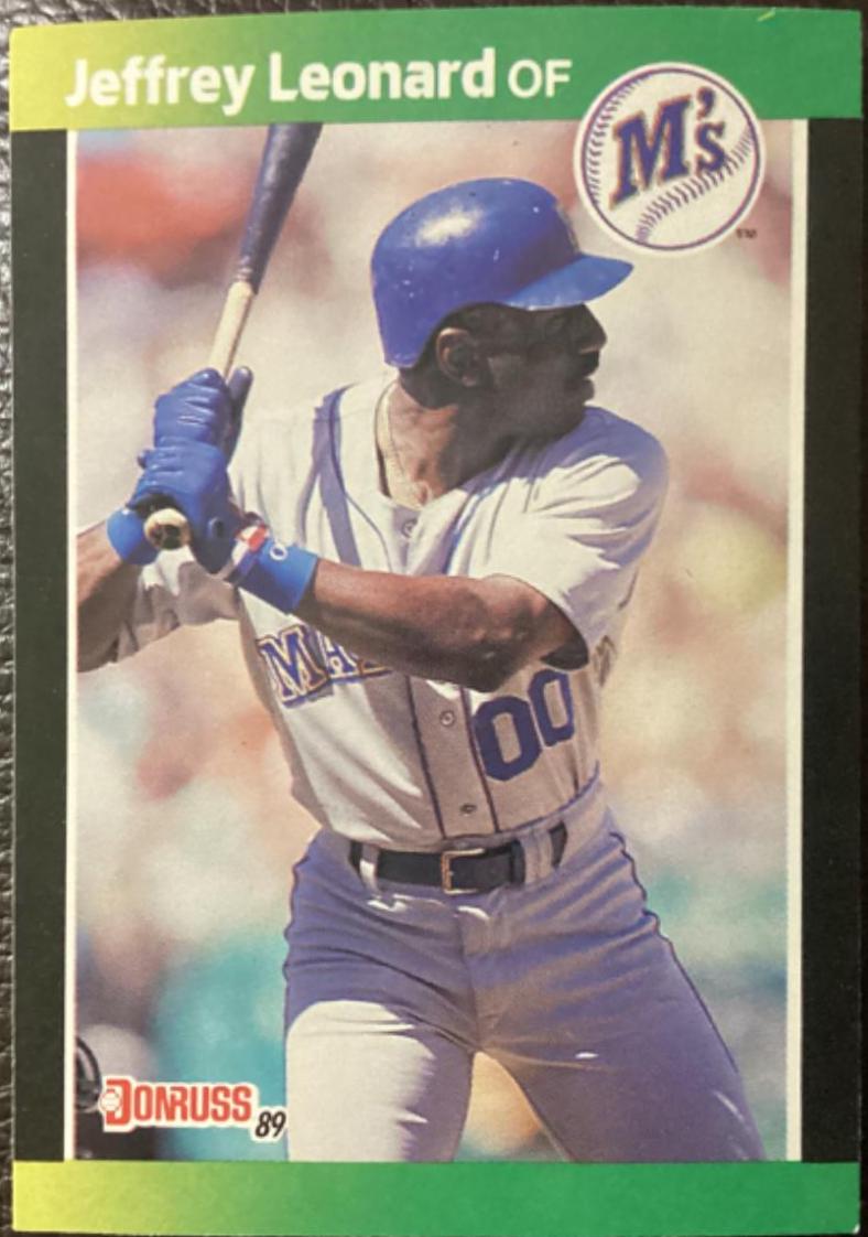 Jeffrey Leonard #107 Baseball Cards 1989 Donruss Baseball's Best
