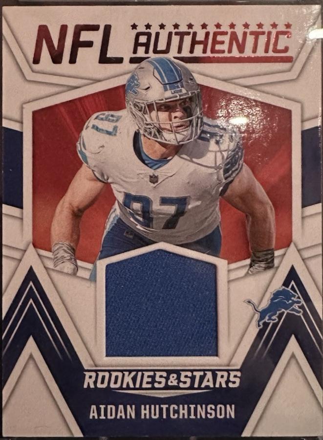Aidan Hutchinson #NA-AH Football Cards 2023 Panini Rookies & Stars NFL Authentic