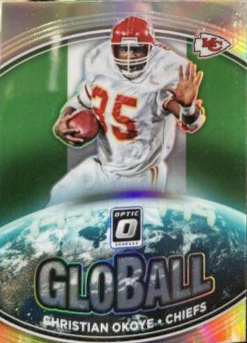 Christian Okoye #GB-12 Football Cards 2021 Panini Donruss Optic GloBall