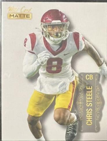 Chris Steele #MB-15 Football Cards 2022 Wild Card Matte