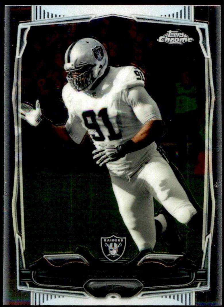 Justin Tuck #3 Football Cards 2014 Topps Chrome