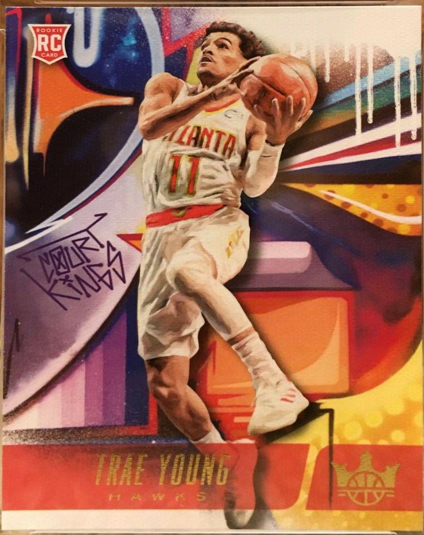 Trae Young #155 Basketball Cards 2018 Panini Court Kings