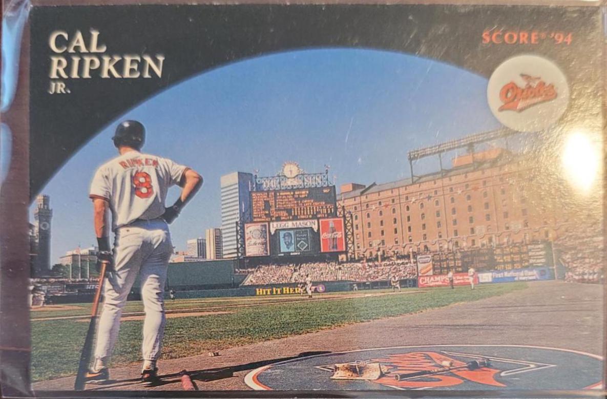 Cal Ripken Jr #7 of 9 Baseball Cards 1994 Score Cal Ripken Jr