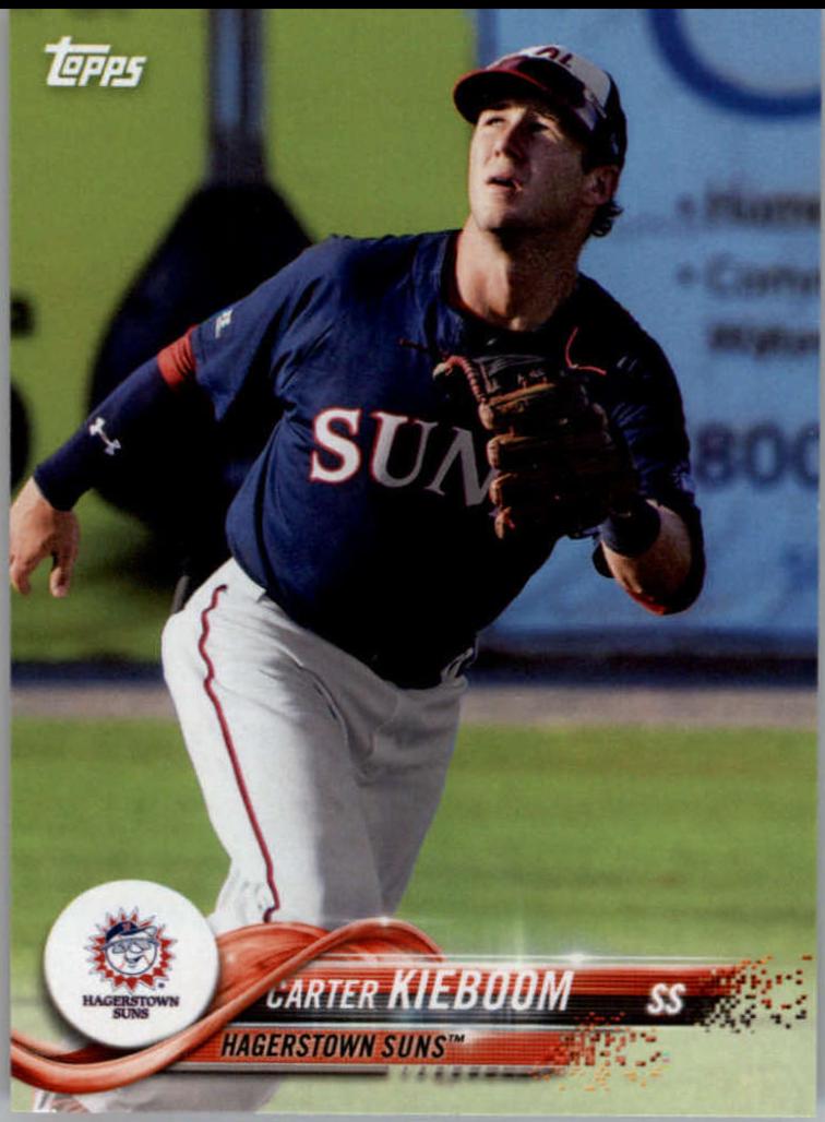 Carter Kieboom #6 Baseball Cards 2018 Topps Pro Debut