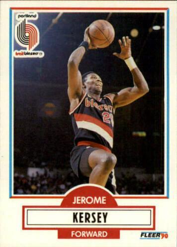 Jerome Kersey #157 Basketball Cards 1990 Fleer