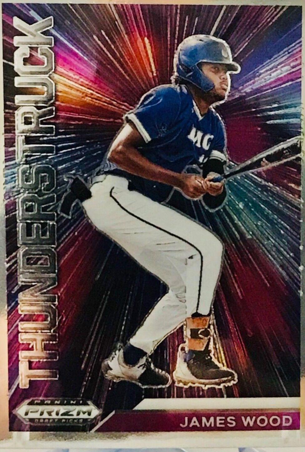 James Wood #T-JW Baseball Cards 2021 Panini Prizm Draft Picks Thunderstruck