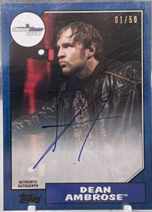Dean Ambrose Wrestling Cards 2017 Topps WWE Heritage Autographs