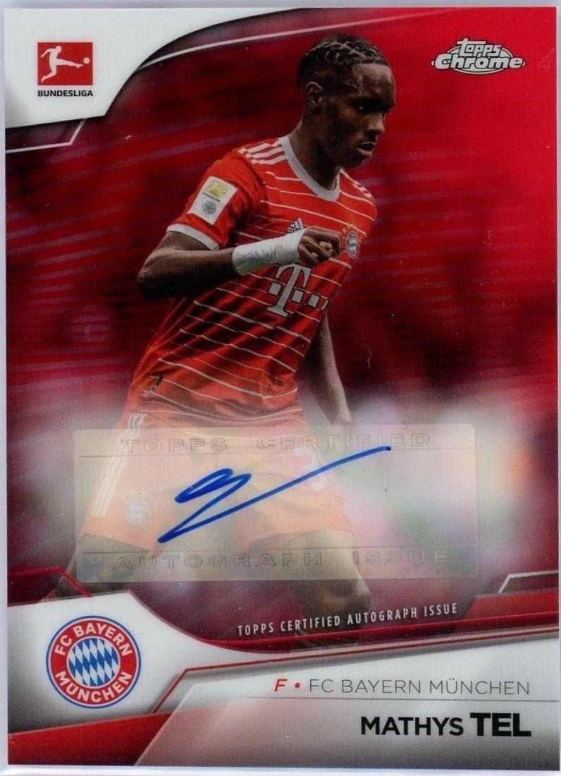 Mathys Tel [Red] #BCA-MTE Prices | 2022 Topps Chrome Bundesliga