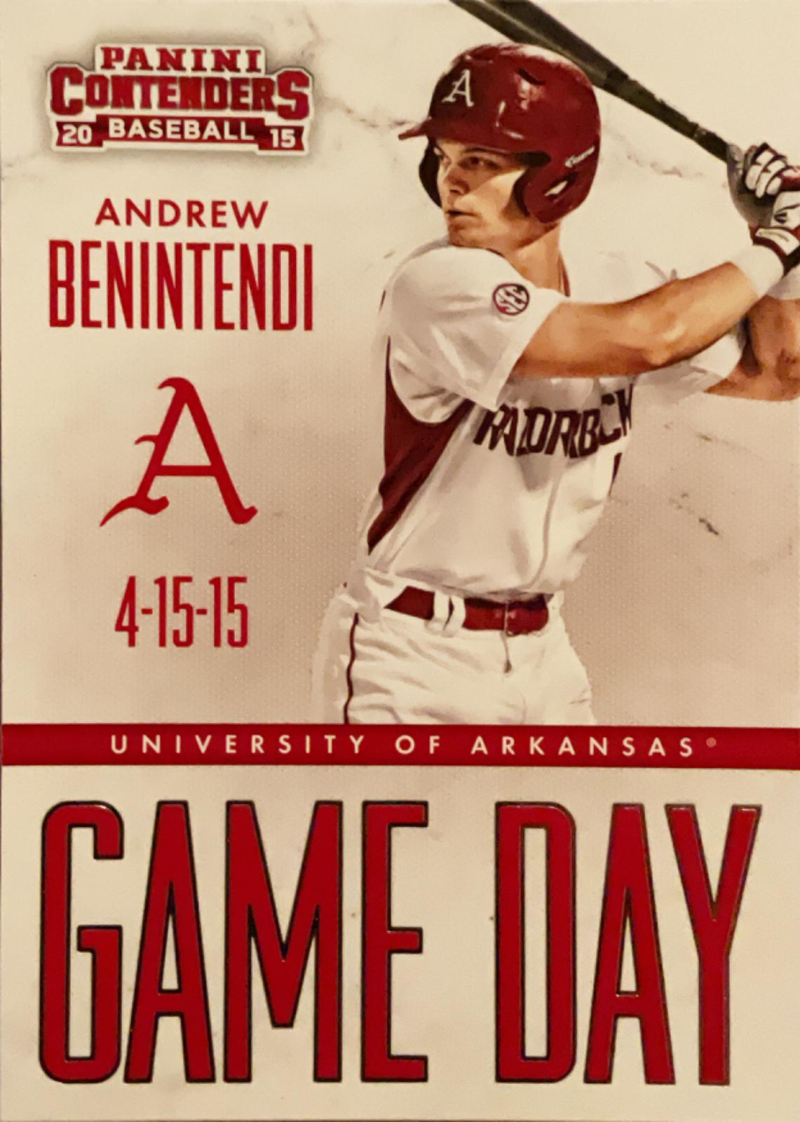 Andrew Benintendi #5 Baseball Cards 2015 Panini Contenders Game Day Tickets