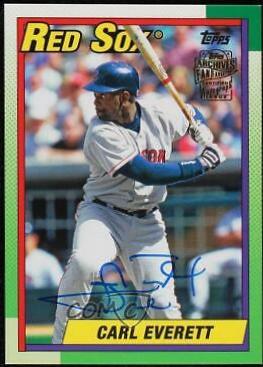 Carl Everett #FFA-CE Baseball Cards 2016 Topps Archives Fan Favorites Autograph