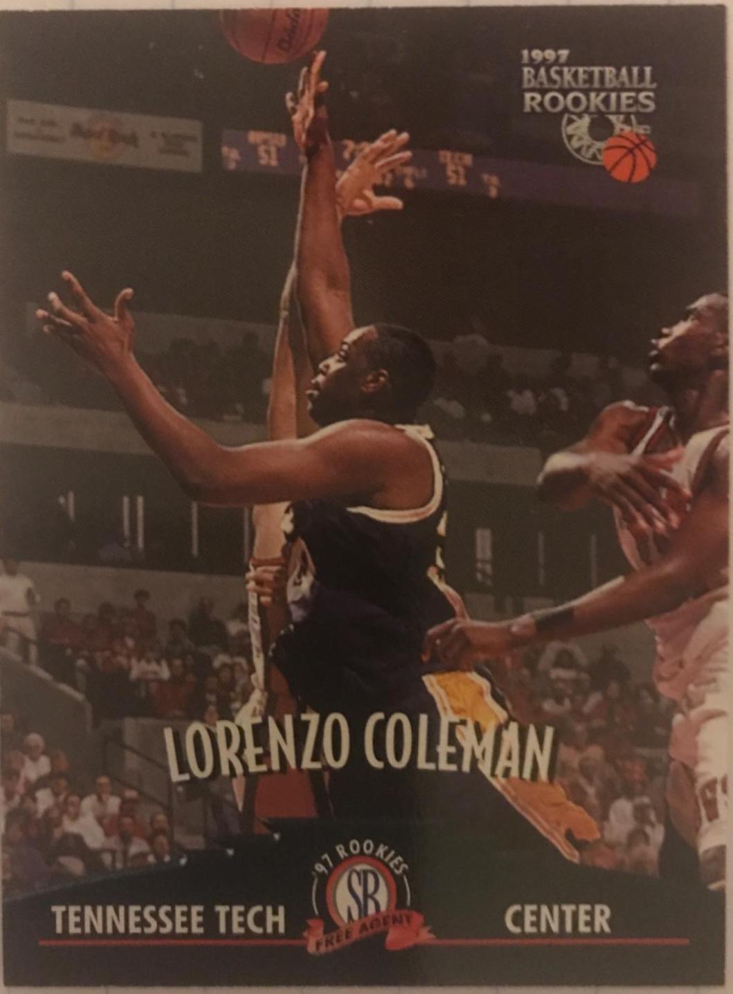 Lorenzo Coleman #22 Basketball Cards 1997 Score Board Rookies