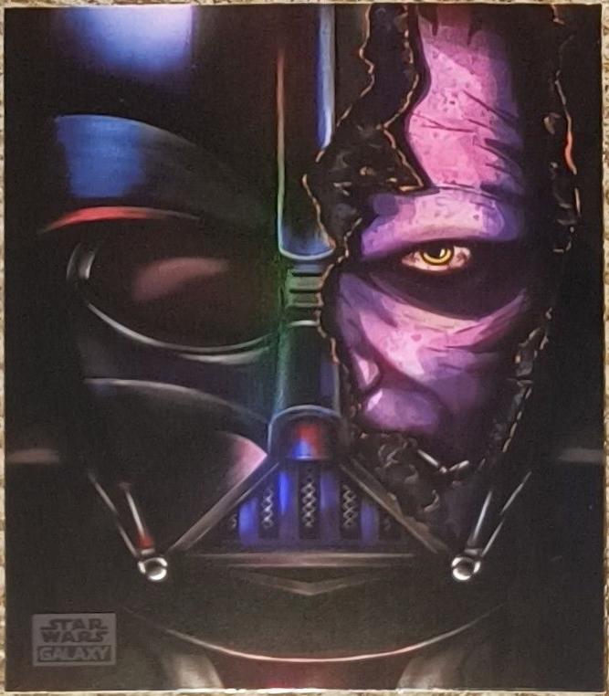 Darth Vader vs Obi-Wan Kenobi #PD-12 Star Wars 2024 Topps Chrome Galaxy Power of the Darkside