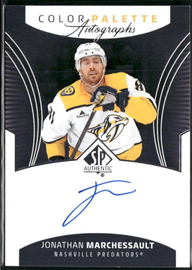 Jonathan Marchessault #CP-JM 2025-26 SP Authentic Hockey Color Palette Autographs