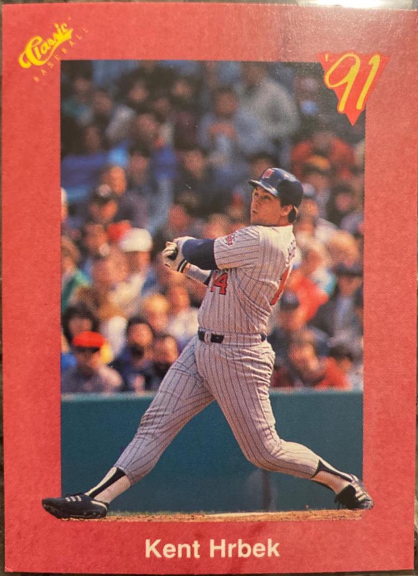 Kent Hrbek #T15 1991 Classic Four Sport Baseball