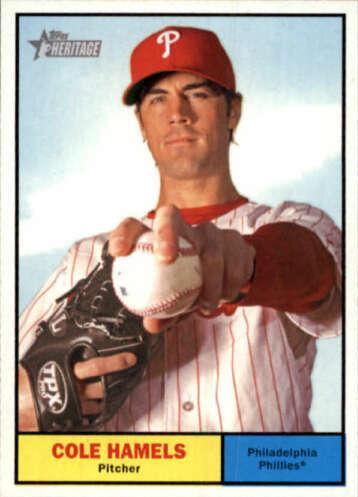 Cole Hamels #20 Baseball Cards 2010 Topps Heritage