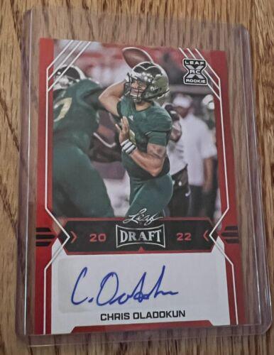 Chris Oladokun #RS-COL Football Cards 2022 Panini Certified Rookie Signatures
