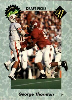 George Thornton #33 Football Cards 1991 Classic