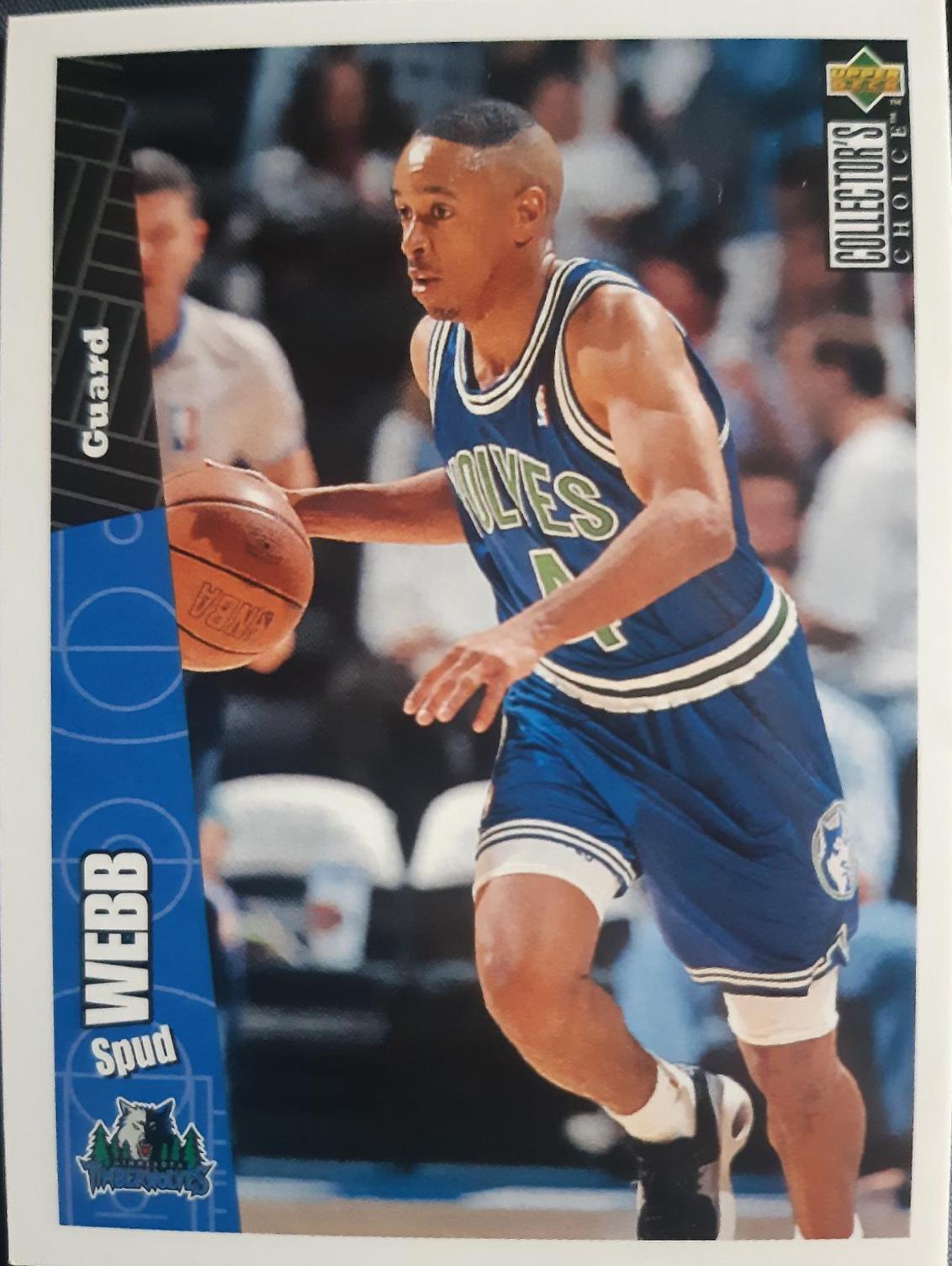 Spud Webb #94 Basketball Cards 1996 Collector's Choice