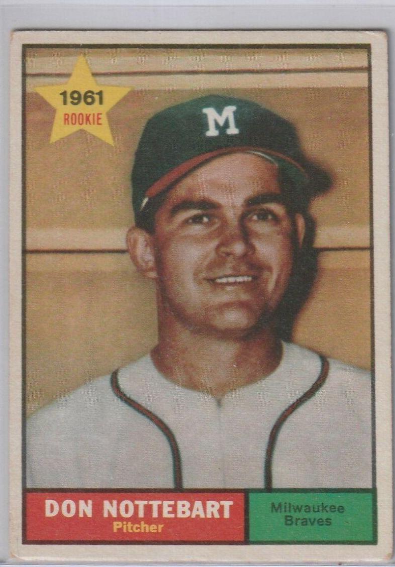 Don Nottebart #29 Baseball Cards 1961 Topps
