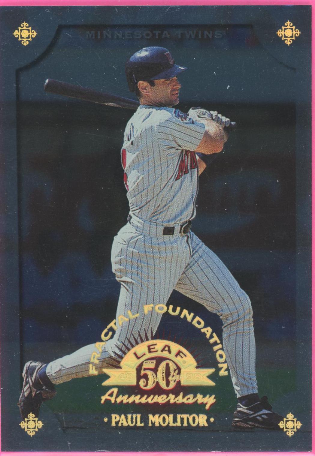 Paul Molitor #79 Baseball Cards 1998 Leaf Fractal Foundation