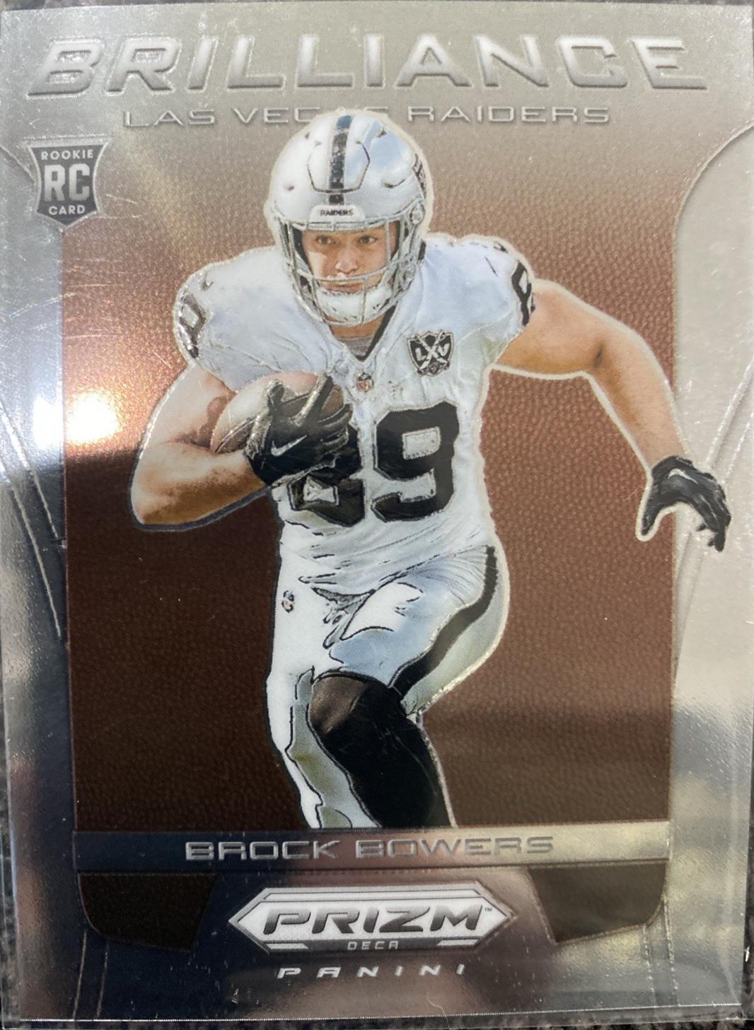 Brock Bowers #13 Football Cards 2024 Panini Prizm Deca Brilliance