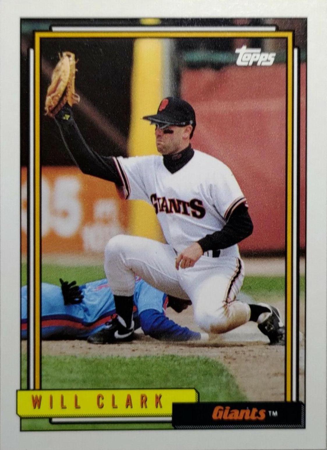 Will Clark #330 Baseball Cards 1992 Topps