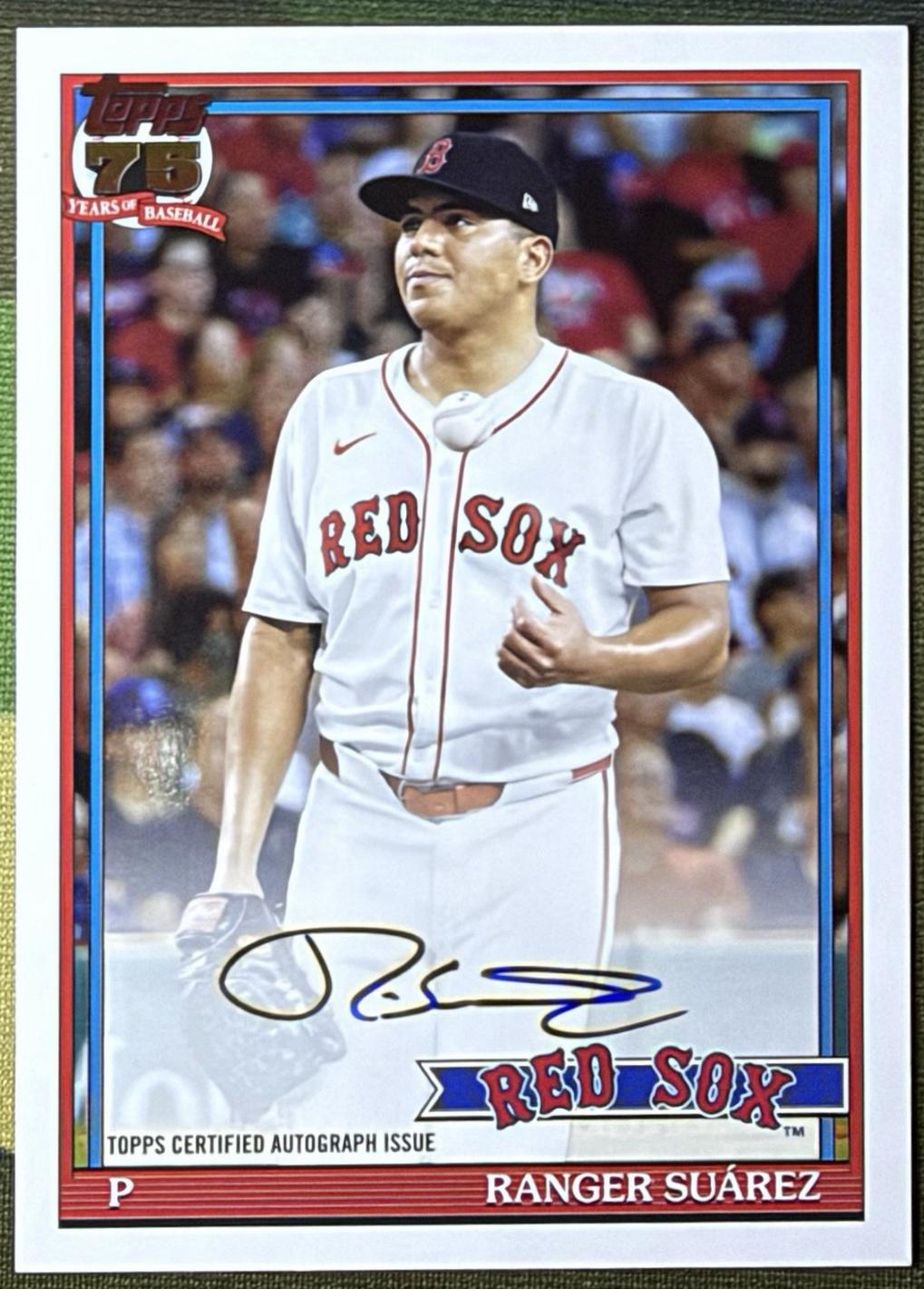 Ranger Suarez #91AU-RSZ 2026 Topps Update 1991 Autograph Baseball