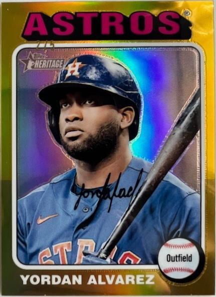 Yordan Alvarez [Gold Chrome] #297 Prices | 2024 Topps Heritage