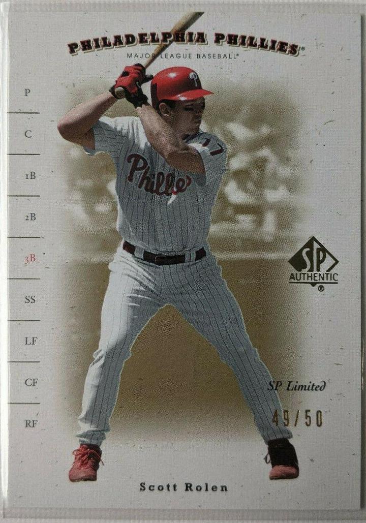 Scott Rolen #79 Baseball Cards 2001 SP Authentic
