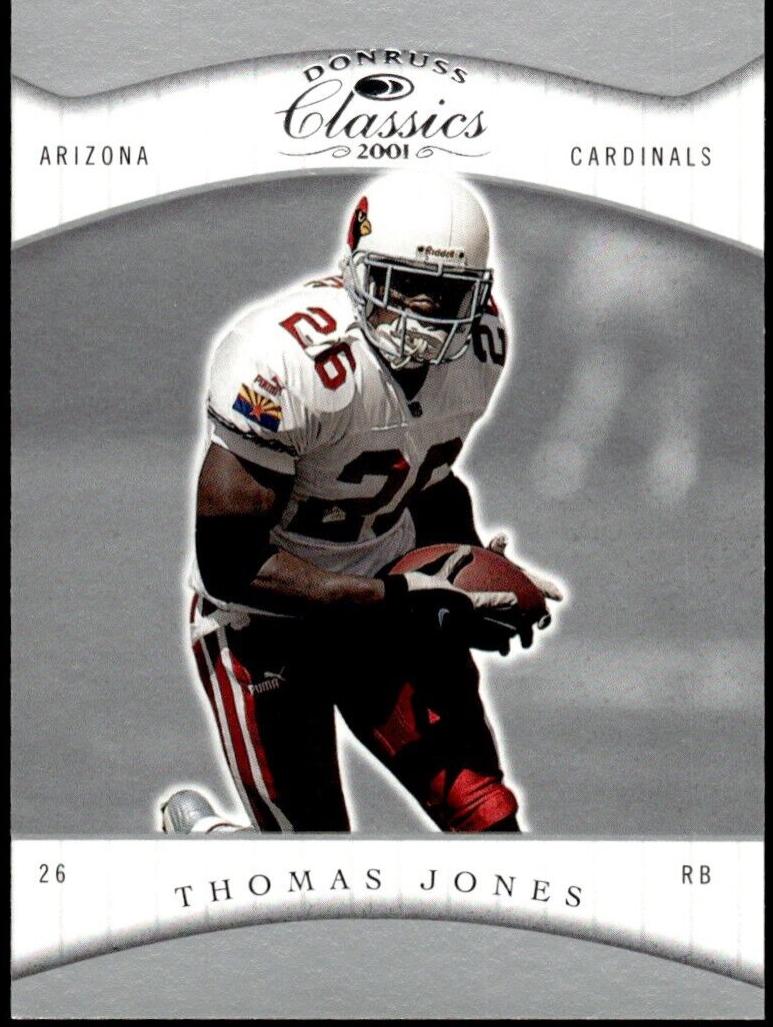 Thomas Jones #3 Football Cards 2001 Panini Donruss Classics