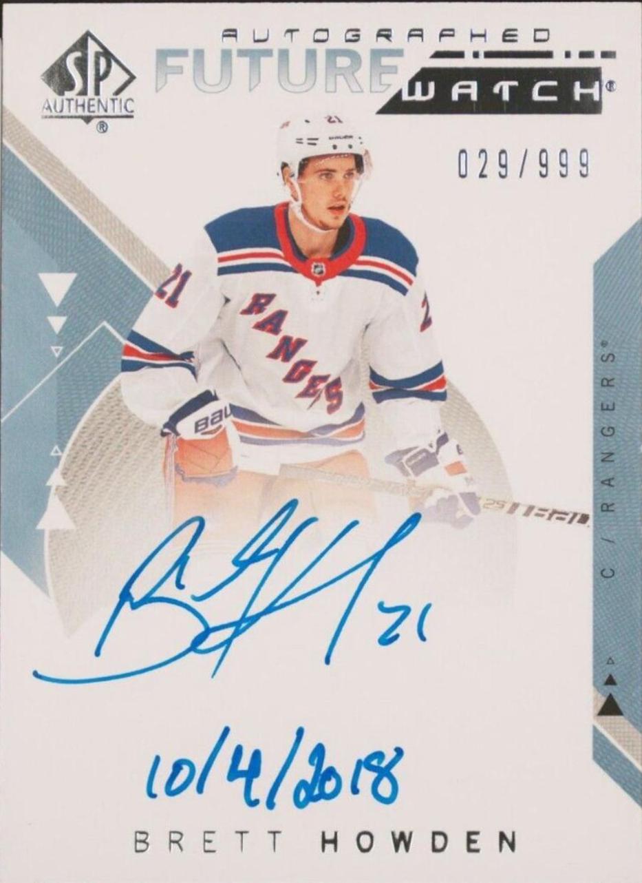 Brett Howden #202 2018-19 SP Authentic Hockey