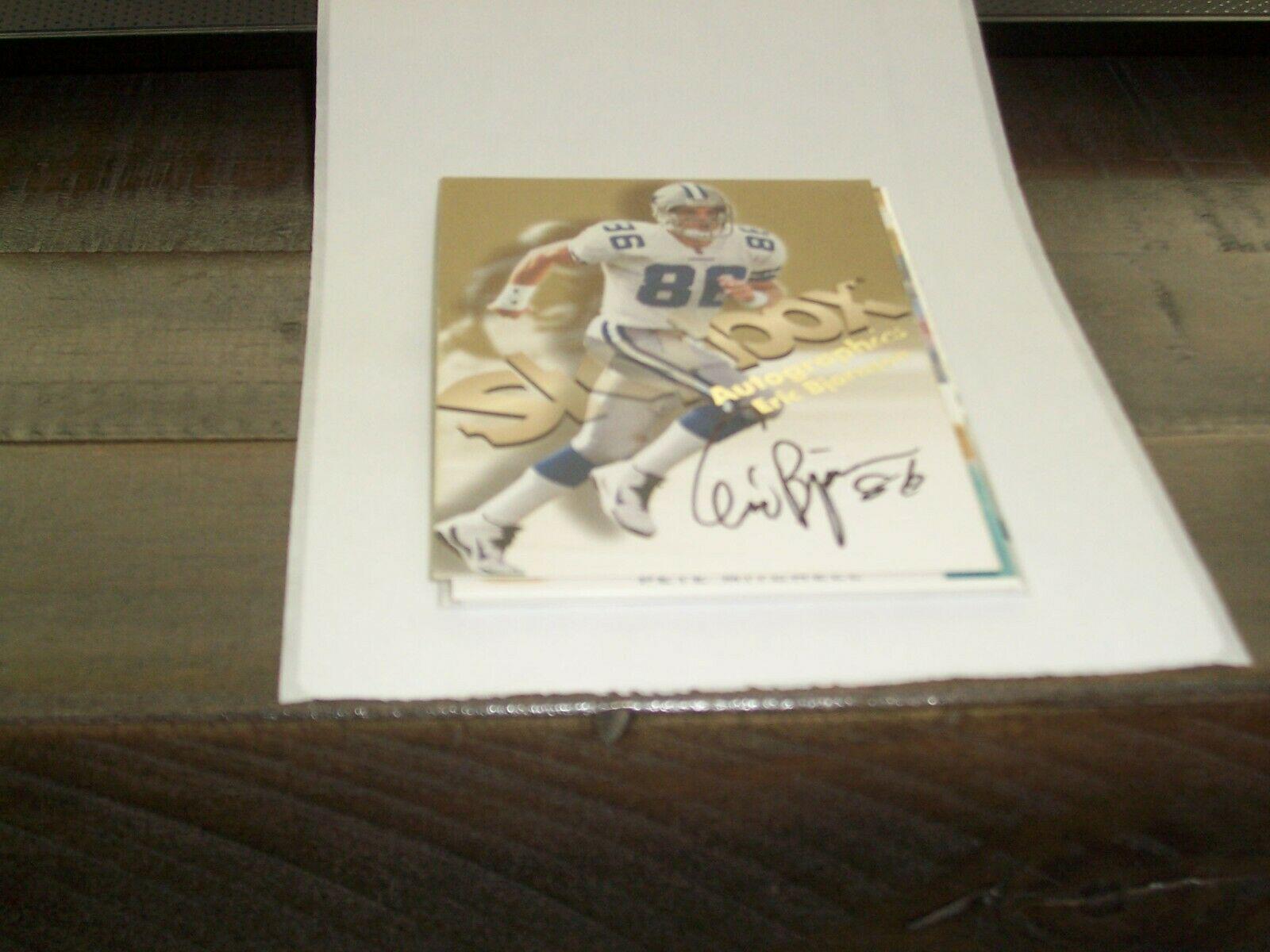 Eric Bjornson Football Cards 1998 Skybox Premium Autographics