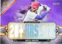 Bryce Harper [Amethyst] #TTR-BH4 Baseball Cards 2024 Topps Triple Threads Relic Prices