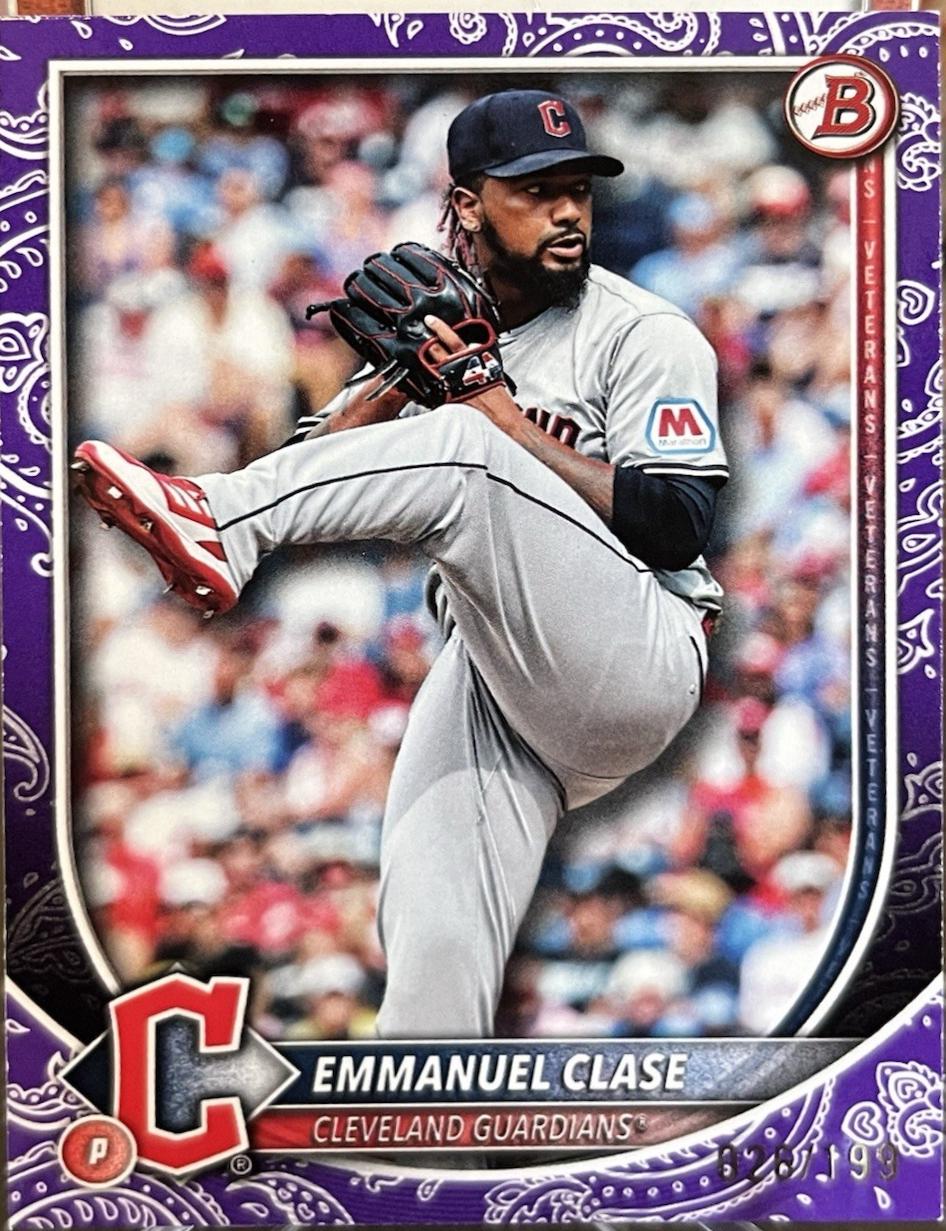 Emmanuel Clase #15 2025 Bowman Baseball