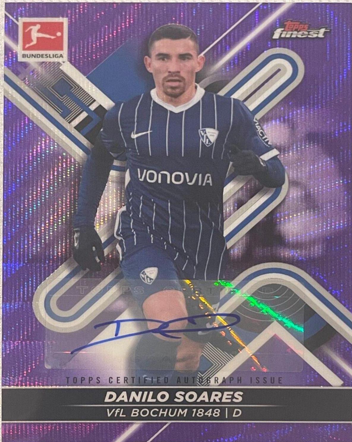 Danilo Soares #BCA-DSO 2021 Topps Finest Bundesliga Autographs Soccer