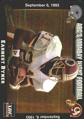 Earnest Byner #4 Football Cards 1993 Action Packed Monday Night Football