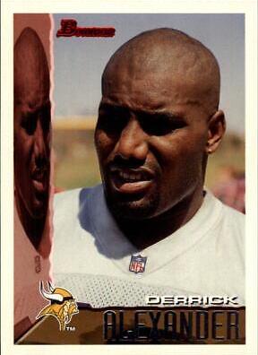 Derrick Alexander #11 Football Cards 1995 Bowman