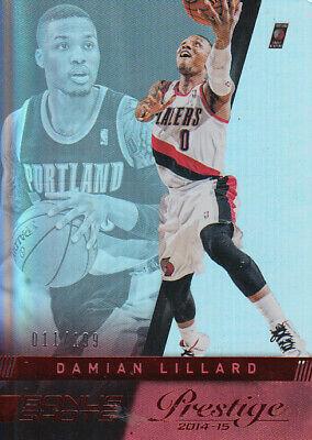 Damian Lillard #18 Basketball Cards 2014 Panini Prestige