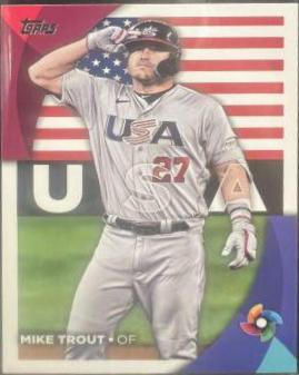 Mike Trout #WBC-1 Baseball Cards 2023 Topps World Classic Stars