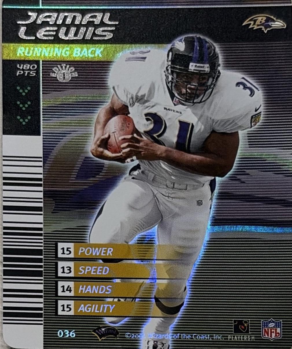 Jamal Lewis #36 2001 NFL Showdown