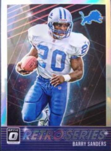 Barry Sanders #RS-BS Football Cards 2021 Panini Donruss Optic Retro Series