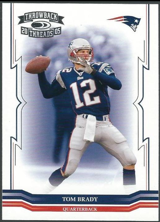Tom Brady #88 2005 Panini Donruss Throwback Threads Football