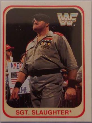 Sgt. Slaughter #11 Wrestling Cards 1991 Merlin WWF