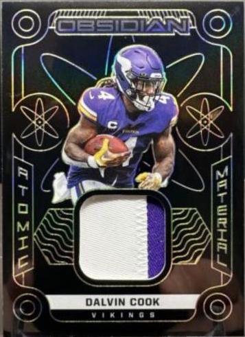 Dalvin Cook #AM-DCO Football Cards 2022 Panini Obsidian Atomic Material
